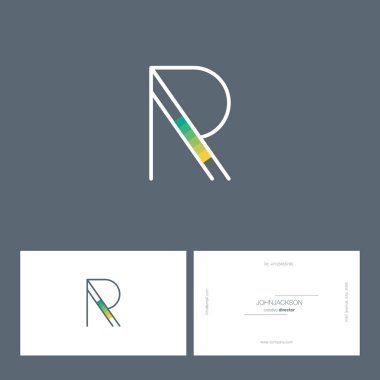 Tek satır mektup logo R