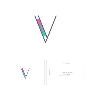 satır mektup logo V