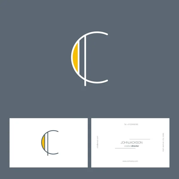 Ενιαία γραμμή λογότυπο γράμμα C — Διανυσματικό Αρχείο