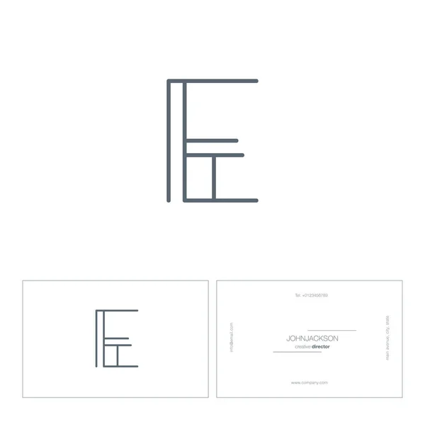 单行信标志 E — 图库矢量图片