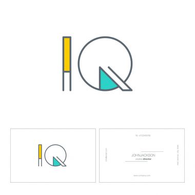 satır ortak harf logo IQ