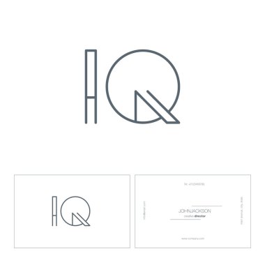 satır ortak harf logo IQ