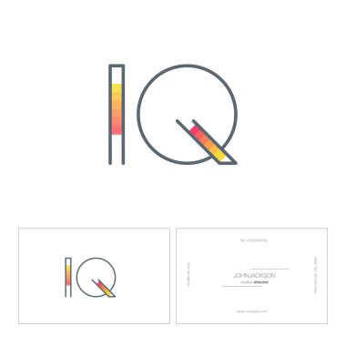 satır ortak harf logo IQ