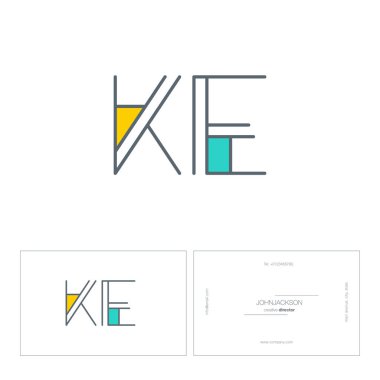 çizgi harf logo Ke