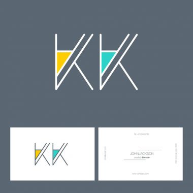 çizgi harf logo Kk