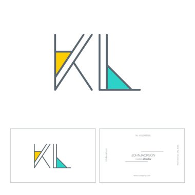 çizgi harf logo Kl