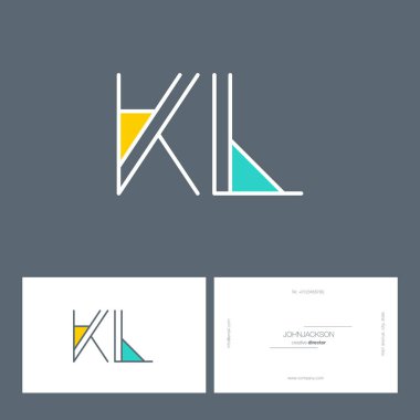 çizgi harf logo Kl