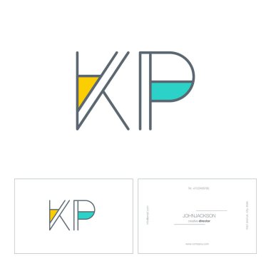 çizgi harf logo Kp