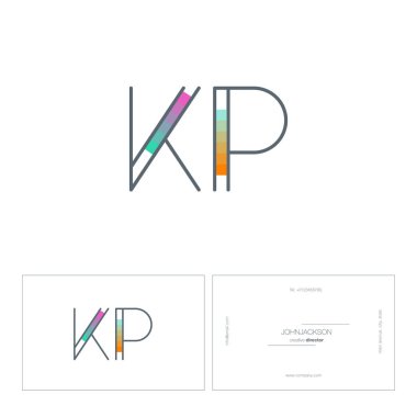 çizgi harf logo Kp