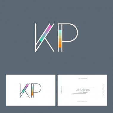 çizgi harf logo Kp