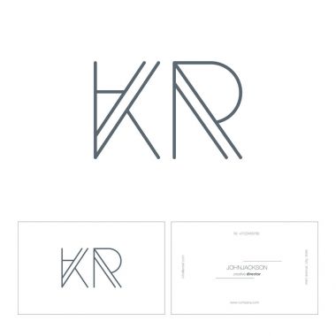çizgi harf logo Kr