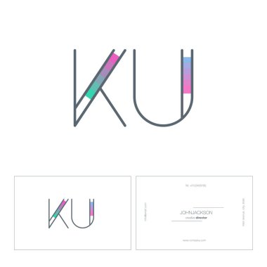 çizgi harf logo Ku