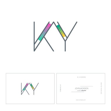 çizgi harf logo Ky
