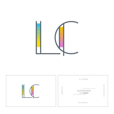 çizgi harf logo Lc