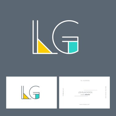 çizgi harf logo Lg