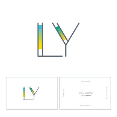 çizgi harf logo Ly
