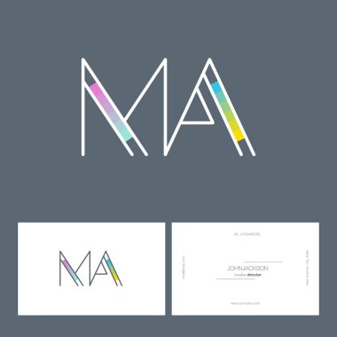 çizgi harf logo Ma
