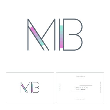 çizgi harf logo Mb