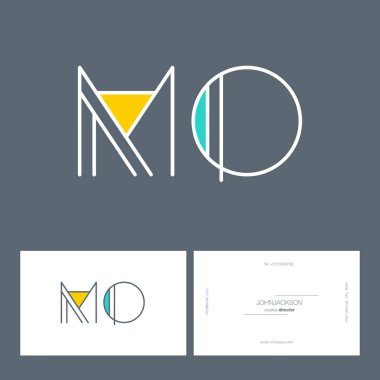 çizgi harf logo Mo