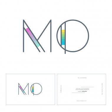 çizgi harf logo Mo