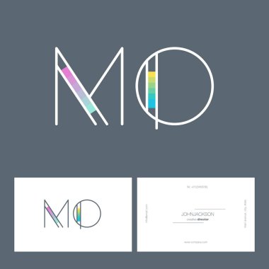 çizgi harf logo Mo