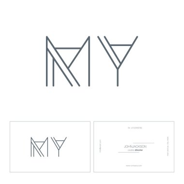 çizgi harf logo benim