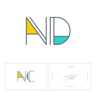 çizgi harf logo Nd