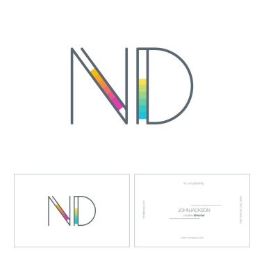 çizgi harf logo Nd
