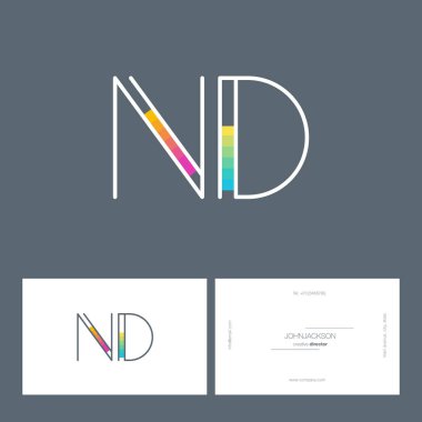 çizgi harf logo Nd