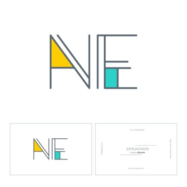 çizgi harf logo Ne