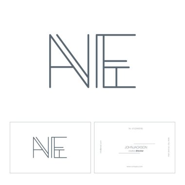 çizgi harf logo Ne