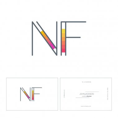 çizgi harf logo Nf