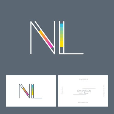 çizgi harf logo Nl