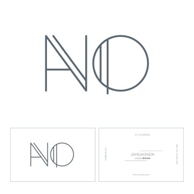 Hayır mektup logo satır