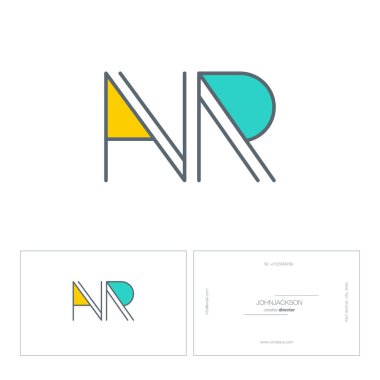 çizgi harf logo Nr