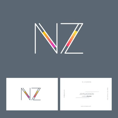 çizgi harf logo Nz