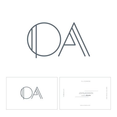 satır ortak harf logo Oa