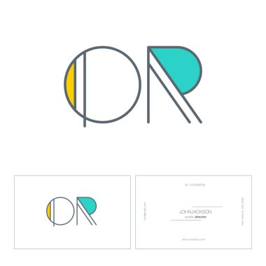 ortak harf logo satır veya