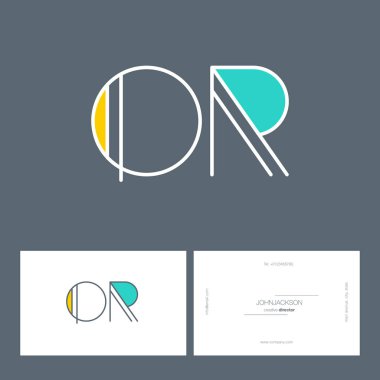 ortak harf logo satır veya