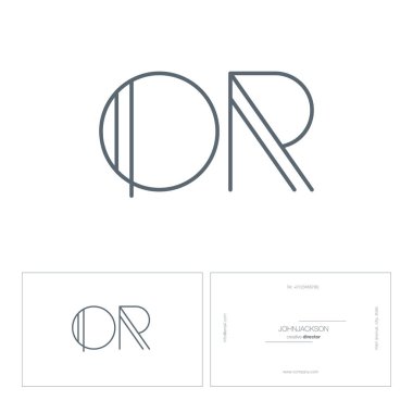 ortak harf logo satır veya