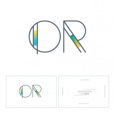 ortak harf logo satır veya