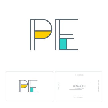 satır ortak harf logo Pe