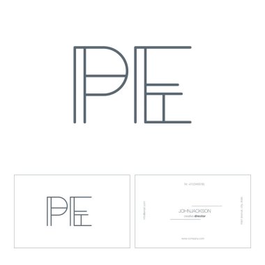 satır ortak harf logo Pe