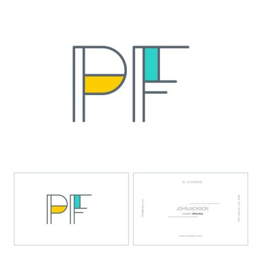 satır ortak harf logo Pf