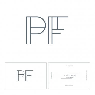 satır ortak harf logo Pf