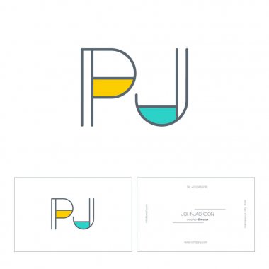 satır ortak harf logo Pj