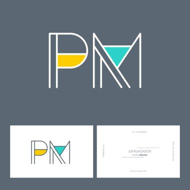 satır ortak harf logo Pm