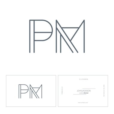 satır ortak harf logo Pm