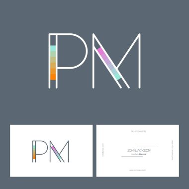 satır ortak harf logo Pm