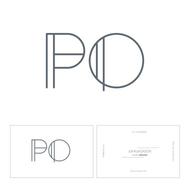 satır ortak harf logo Po